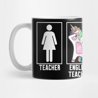 Teacher vs English teacher Mug